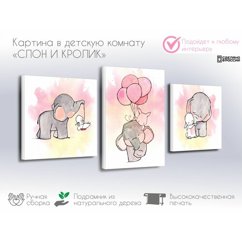 Модульная картина в детскую комнату 