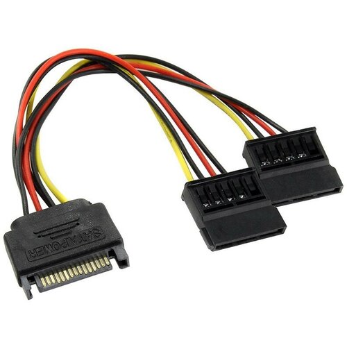 ORIENT C573, Переходник питания SATA 15pin (M) -> 2 x SATA 15pin (F) переходник питания sata 15pin m