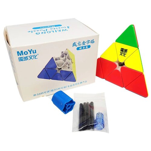 Головоломка пирамидка MoYu WeiLong Pyraminx Magnetic, color головоломка moyu pyraminx черный