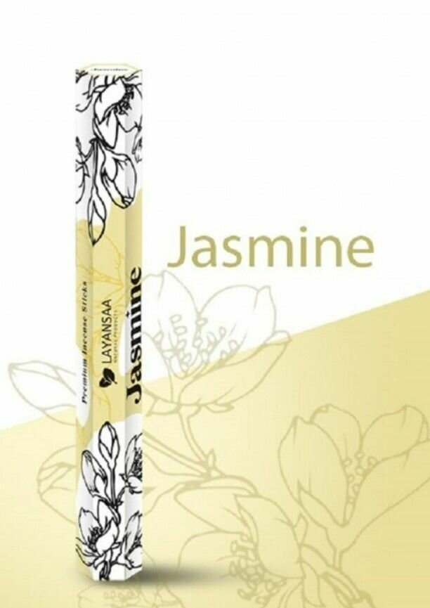 Ароматические палочки, Турецкие благовония Jasmine от LAYANSAA, 20 штук