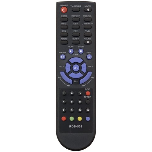фото Пульт huayu rdb-502 rdb-602 для dvb ресиверов rolsen