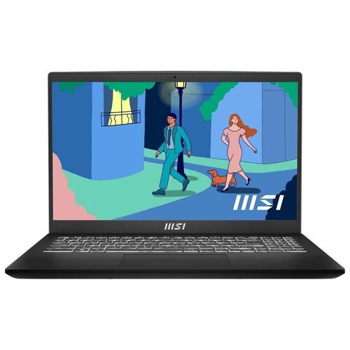 Ноутбук 156 IPS FHD MSI Modern 15 B12HW-002XRU black Core i5 1235U8Gb512Gb SSDA370M 4Gbno OS 9S7-15H212-002 7766500₽