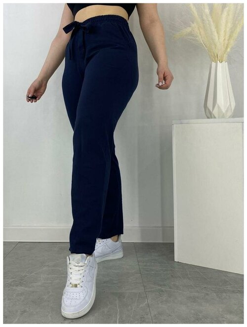 Женские брюки, модель q1305, размер 44-48, коричневые