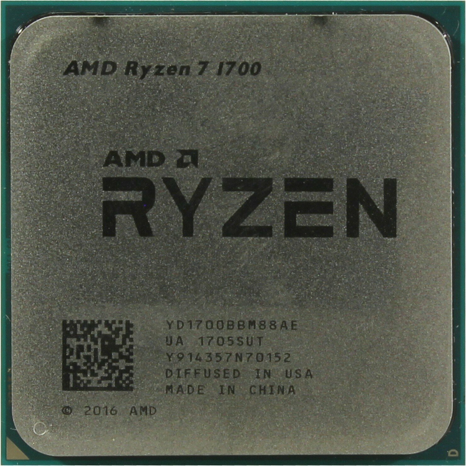 Процессор AMD Ryzen 7 1700 AM4 8 x 3000 МГц