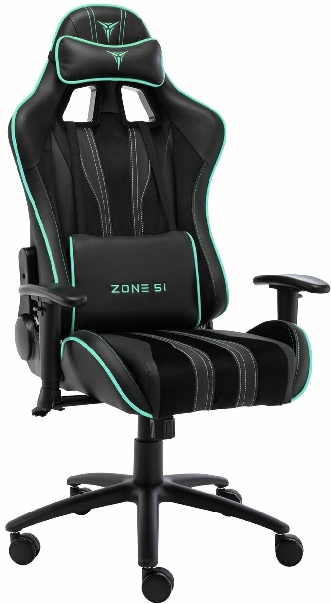 Кресло компьютерное игровое ZONE 51 Gravity Black/Cyan (Z51-GRV-BC)