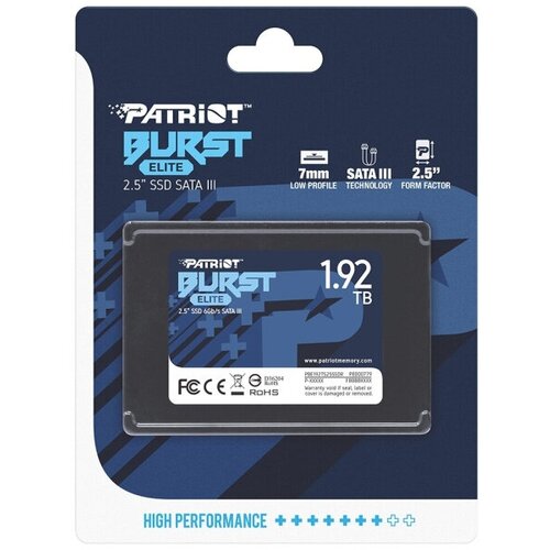 Твердотельный накопитель Patriot Memory Burst Elite 19 ТБ SATA PBE192TS25SSDR 1988000₽
