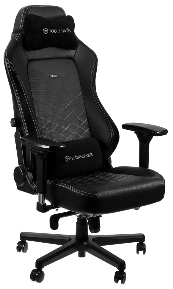 Кресло геймерское Noblechairs HERO (NBL-HRO-PU-BPW) PU Leather / black/platinum white