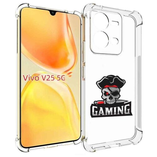 Чехол MyPads Gaming-2 для Vivo V25 5G / V25e задняя-панель-накладка-бампер чехол mypads gaming 1 мужской для vivo v25 5g v25e задняя панель накладка бампер