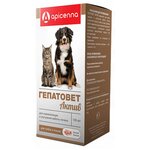 Apicenna Гепатовет Актив суспензия для кошек и собак, лечение заболеваний печени 100 мл - изображение