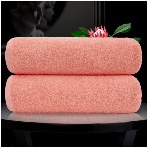 фото Eleganta набор из 2 полотенец venera цвет: персиковый (50х80 см - 2 шт) br53571