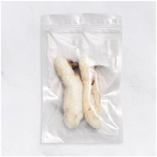 LAIKY / Лапы кролика 30 грамм для дрессировки/лакомство для собак/ лакомство для кошек / сушеное