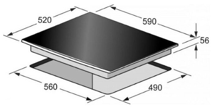 Варочная панель газовая KUCHE GGH 640 IF встраиваемая бежевая независимая - фотография № 4