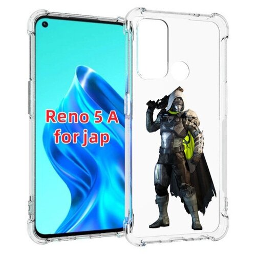 Чехол MyPads destiny-2-hunter для Oppo Reno 5A задняя-панель-накладка-бампер чехол mypads destiny 2 hunter для oppo a96 5g reno7 lite reno 7z f12 pro 5g задняя панель накладка бампер