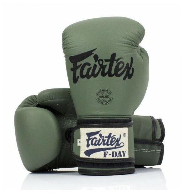 BGV11 F-Day Перчатки боксерские - Fairtex - Зеленый - 12 oz