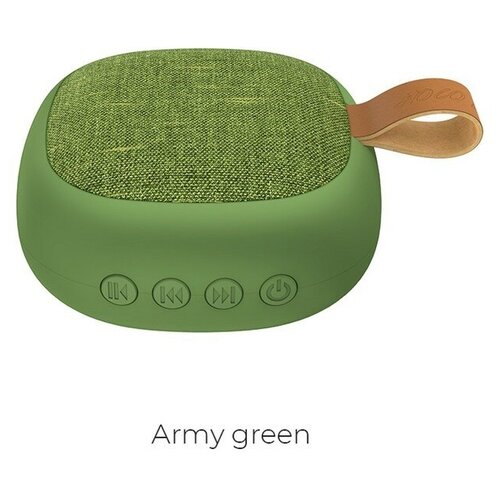 Портативная колонка Hoco BS31 3 Вт 500 мАч BT42 microSD AUX зеленая 231200₽