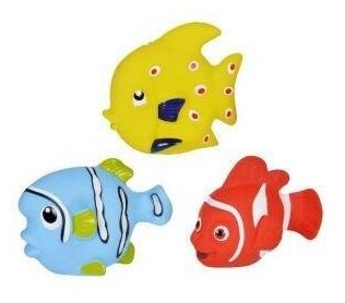 Набор игрушек для ванны Жирафики Морские рыбки 3 шт - фото №1