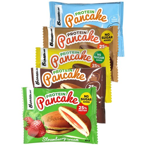 Protein Pancake, микс всех вкусов, 5шт по 40г