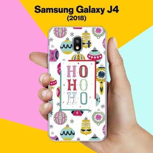 Силиконовый чехол на Samsung Galaxy J4 (2018) Ho-Ho / для Самсунг Галакси Джей 4 2018 силиконовый чехол на samsung galaxy a8 2018 ho ho для самсунг галакси а8 2018