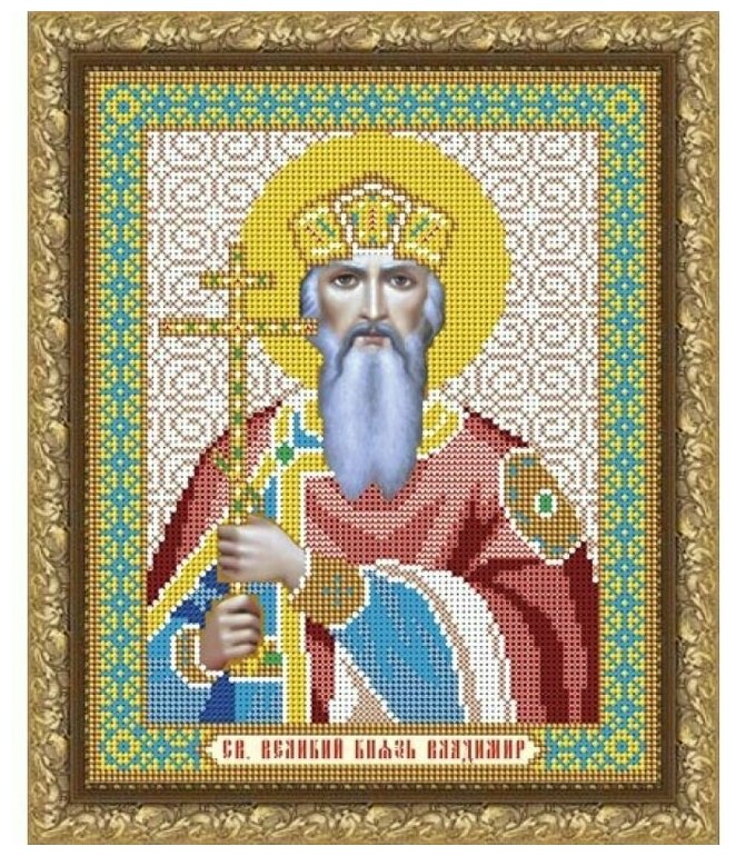Рисунок на ткани Арт Соло "Св. князь Владимир", 20,5x25 см