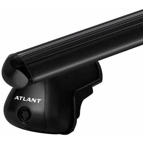 Багажник на крышу Атлант OPEL Astra 5-дв. универсал, 04-06 - с интегрированным рейлингом дуги алюминиевые аэро черные