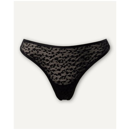 фото Сетчатые трусы-стринги deseo, цвет черный, размер xxs