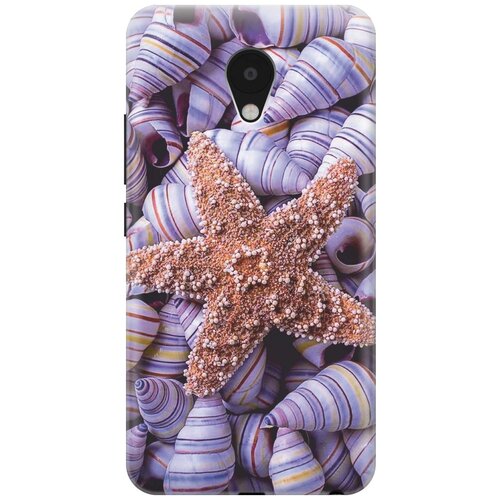 фото Cиликоновый чехол сиреневые ракушки на meizu m5 / мейзу м5 re:pa