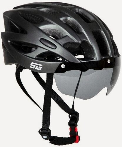 Изображение товара Шлем Stg WT-037, M (54-58 см) с визором, серый