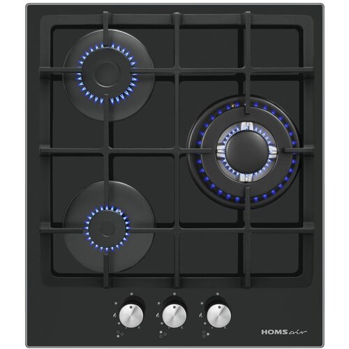 Газовая варочная панель HOMSAIR HGG433TGCBK черный 1485000₽