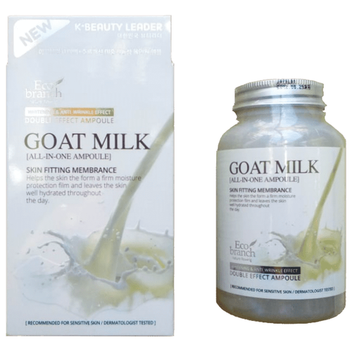 Купить Eco branch Goat Milk All-in-One Ampoule Ампульная сыворотка сыворотка для лица с молоком, 250 мл