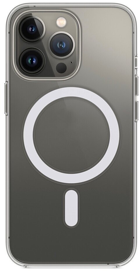 Магнитный силиконовый чехол для iphone 13 Pro MagSafe ( на айфон 13 про магсейф)