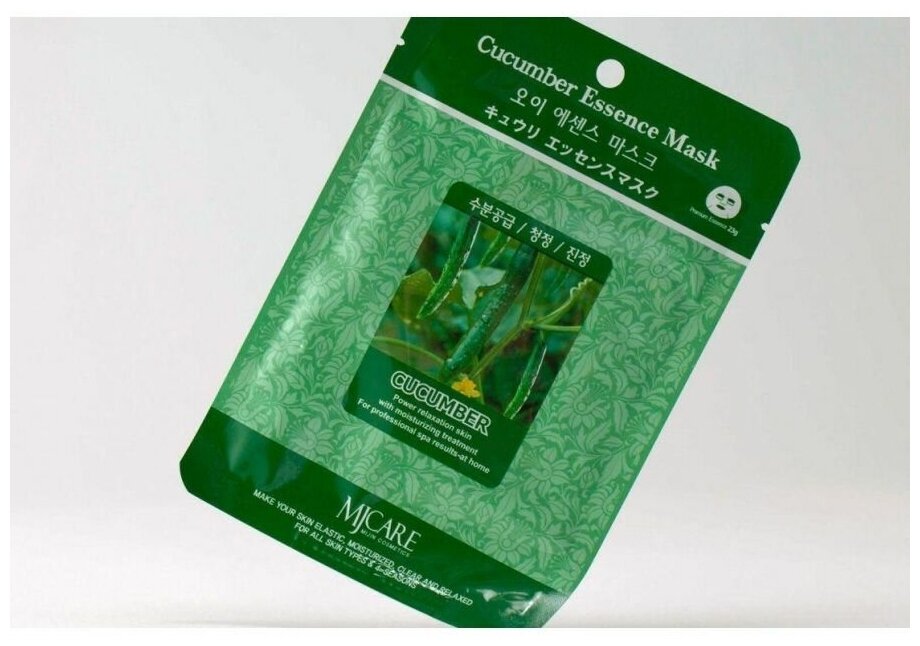 Mijin Тканевая маска огурец Cucumber Essence Mask Mijin 23 г (Mijin, ) - фото №6