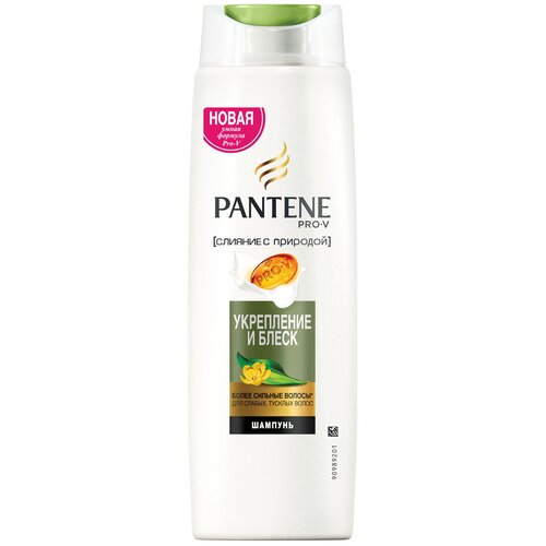 PANTENE Pro-V Шампунь Слияние с природой Укрепление и блеск / для ослабленных и тусклых волос / Пантин / 400мл