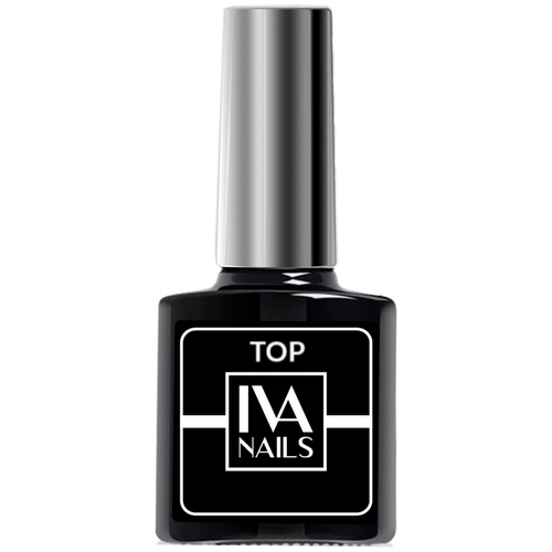 IVA Nails Верхнее покрытие Top Matte, прозрачный, 8 мл топ для гель лака top asti fuchsia iva nails 8 мл