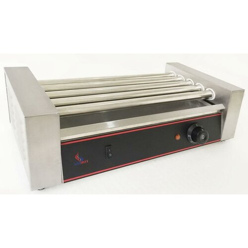 Гриль роликовый AIRHOT аппарат для хот-догов RG-5 электрический профессиональный электрогриль 800Вт 12724₽
