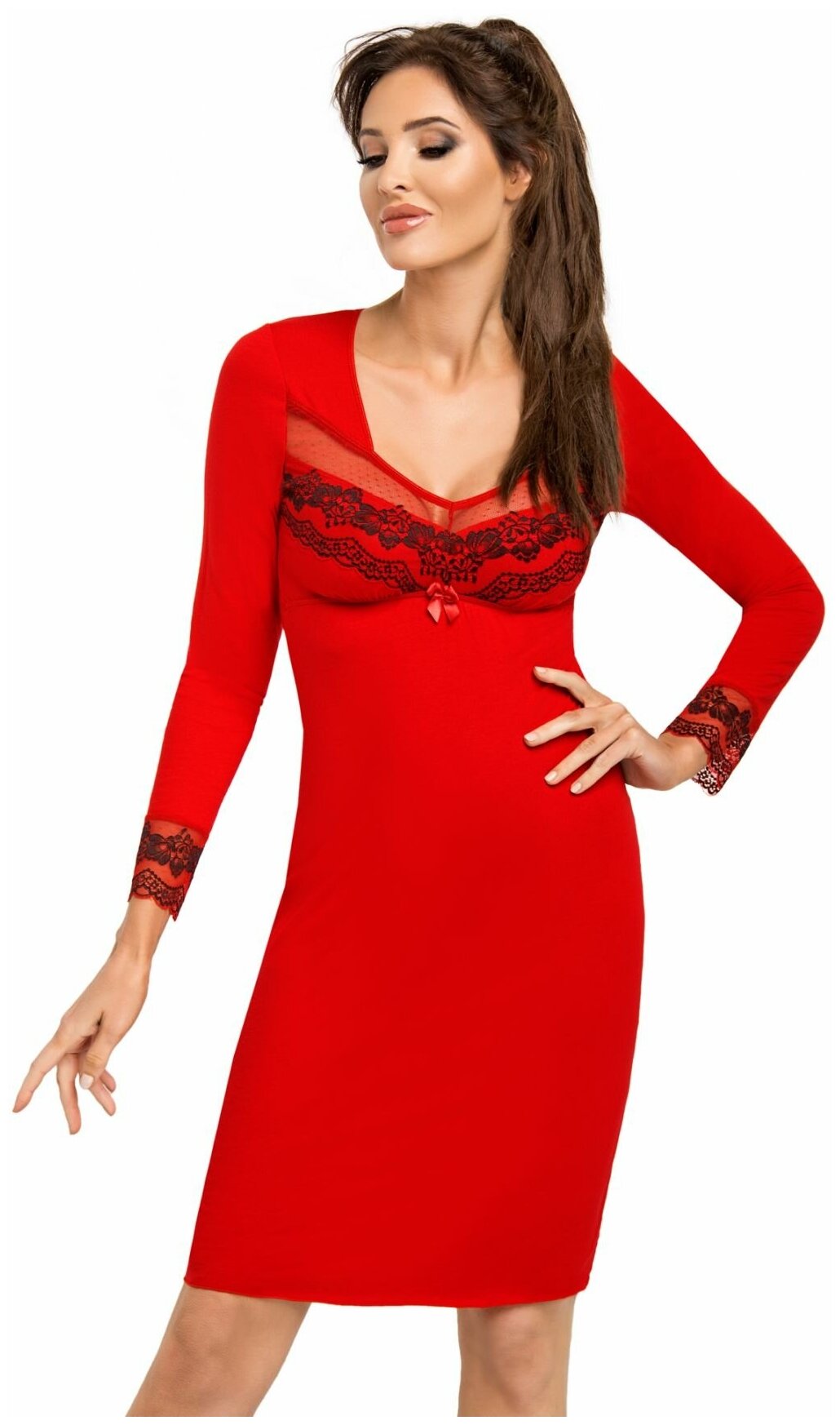 Сорочка Donna Jasmine II nightdress Red, размер M, цвет: Красный - фотография № 1