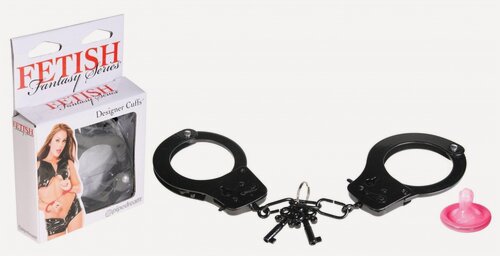 Изображение товара Черные металлические наручники Designer Cuffs