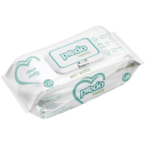 Влажные салфетки Predo Family 120 шт. влажные салфетки 120 шт predo baby wet towel wipes 120