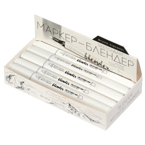 Маркер для скетчей двусторонний SKETCH&ART блендер 22-0116, 3 штуки