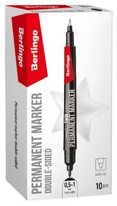 Berlingo Набор <b>маркеров</b>, 10 шт. (BMd_07101) <span>тип <b>маркера</b>: универсальный, основа для чернил: спиртовая, особенности: водостойкий</span>