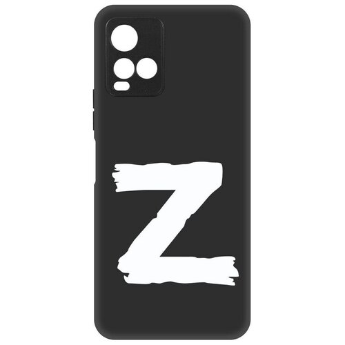 Чехол-накладка Krutoff Soft Case Z для Vivo Y21 черный чехол накладка krutoff soft case лесная ель для vivo y21 черный