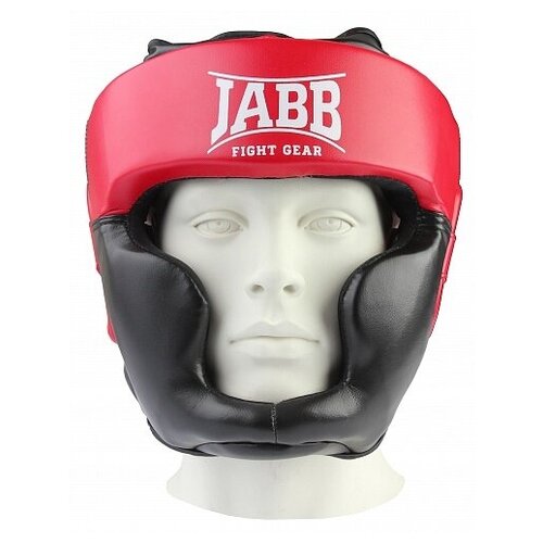 Шлем бокс.(иск. кожа) Jabb JE-2090 черный/красный M перчатки снар иск кожа jabb je 2075 красный m