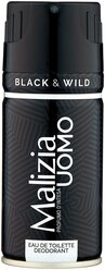 Дезодорант спрей Malizia Uomo Black and Wild, 150 мл