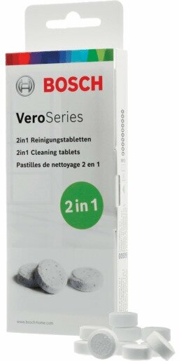 Таблетки для чистки жира 2 в 1 для кофемашины Bosch VeroSeries, Siemens, Gaggenau, Neff - 10 штук 00312096 - TCZ8001A