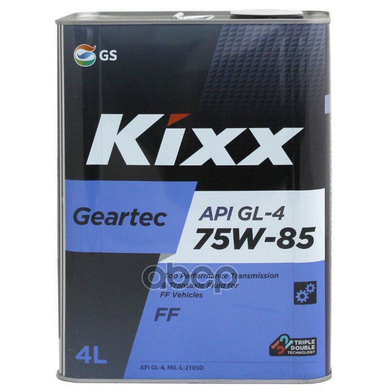 фото Kixx Geartec Ff Gl-4 75W85 (Gear Oil Hd) Жидкость Трансмиссионная Мкпп (Корея) (4L) Kixx арт. L271744TE1