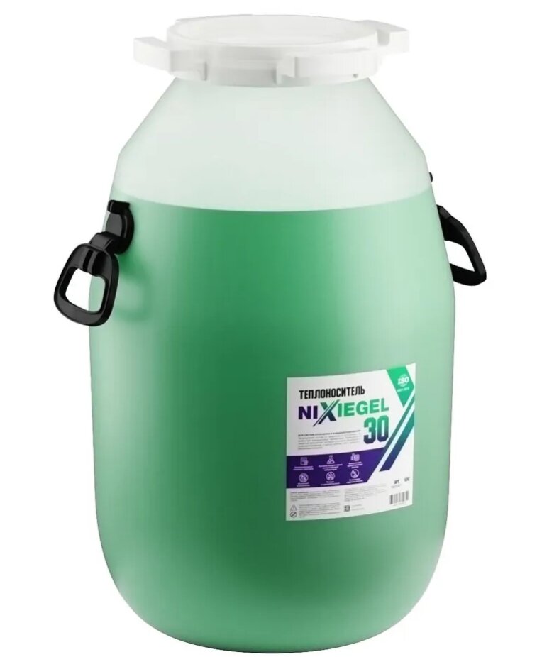 Теплоноситель Nixiegel-30 (DIXIS) 50 кг -32°С 0-08-0016 на основе этиленгликоля незамерзающая жидкость, антифриз для системы отопления