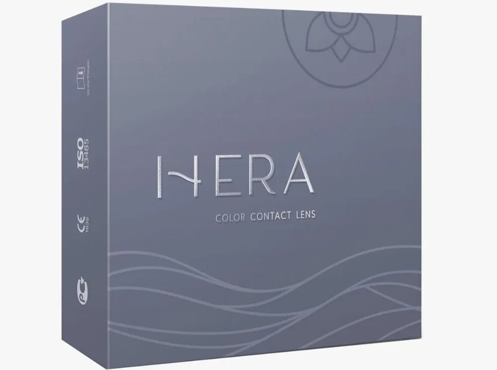 Контактные линзы HERA Color Elegance D 14, 2 шт, R 8,6, D -4,5, blue, 1 уп.