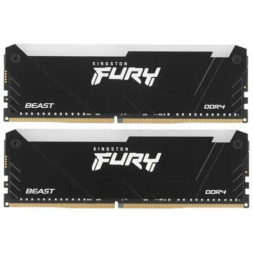 Kingston Память оперативная/ Kingston 64GB 3600MT/s DDR4 CL18 DIMM (Kit of 2) FURY Beast RGB