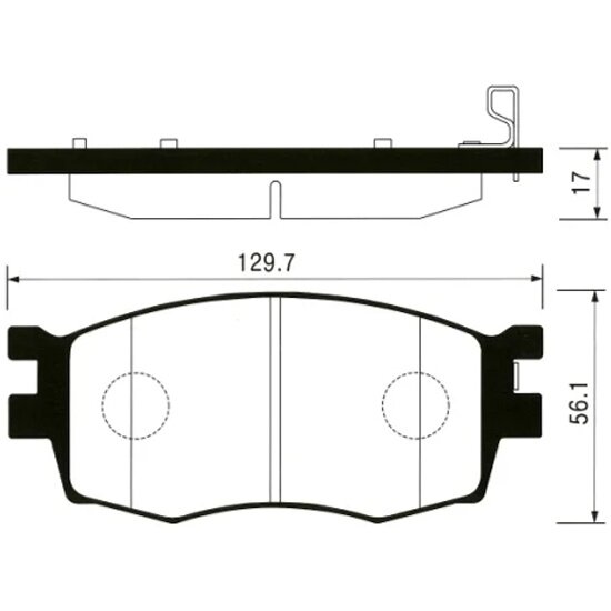 Колодки тормозные передние Sangsin Brake для Hyundai i20 / Kia Rio II 05-11, 4 шт