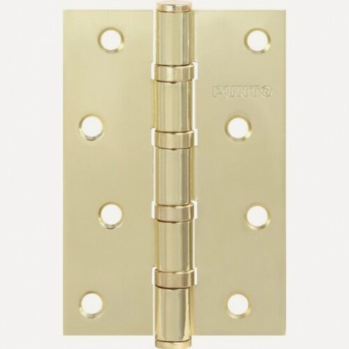 Изображение товара Петля универсальная Punto IN4100U SB (4B 100х70х2.5) мат. золото, (2ШТ/упак)