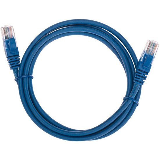 Патч-корд U/UTP Rexant cat 5e, медь, LSZH (негорючий), 1,5 м, RJ45-RJ45, 26AWG, синий